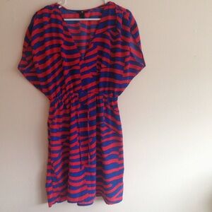Brilliant Geometric Print Dress EUC Size 14.